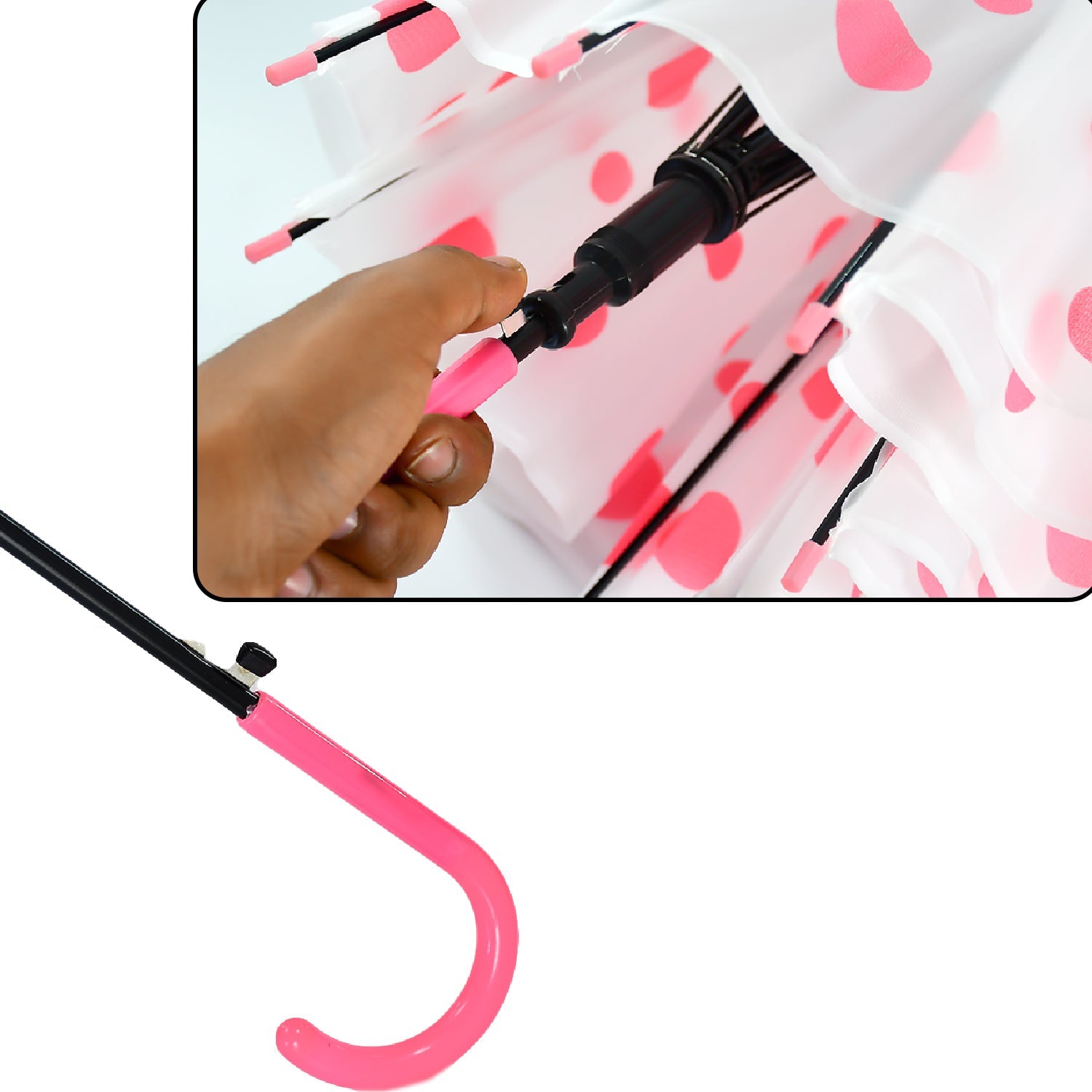 Umbrella with colorful dot print Umbrella with colorful dot print